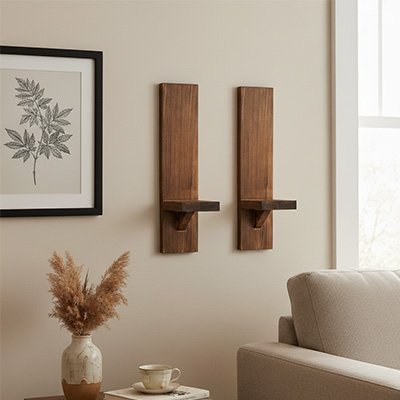 Bougeoir en bois | ÉcoFrance - Rangement Malin