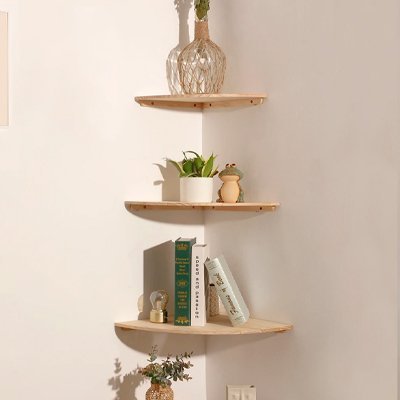 Etagere angle murale | Optimum - Rangement Malin