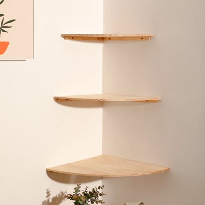 Etagere angle murale | Optimum - Rangement Malin