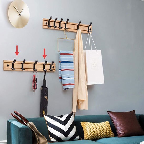 Porte manteau mural | Design Élégant - Rangement Malin