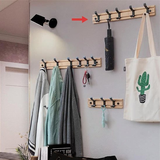 Porte manteau mural | Design Élégant - Rangement Malin